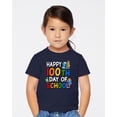 thumbnail image 2 of Wild Bobby Happy 100th Day of School Cute Pencil Marker, 100 Days of School 2024 2025 Design for Kids Youth Boys Girls School Toddler Crew Graphic T-Shirt, 2 of 6