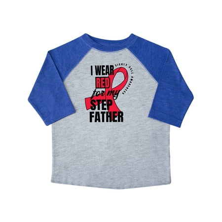 

Inktastic Sickle Cell Awareness I Wear Red For My Step Father Gift Toddler Boy or Toddler Girl T-Shirt