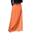 thumbnail image 2 of Long Maxi Skirt for Women Elegant High Waisted H Line Long Straight Casual Floor Pencil Skirt with Pockets, 2 of 4