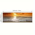 thumbnail image 1 of 1pc Sunsets Natural Sea Beach Landscape Posters And Prints Canvas Painting, Panorama Scandinavian Wall Art Picture For Living Room, Kitchen Bedroom Decorative Painting, No Frame, 1 of 4