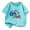 Sky Blue, variant on CYRBOKO Boys T-shirts, Summer Cotton Casual Athletic Short Sleeve Tops Navy Size 8-10T