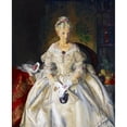 thumbnail image 2 of Bellows, George 20x24 Black Modern Framed Museum Art Print Titled - Mrs T in Cream Silk-No 2, 2 of 4