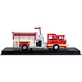 thumbnail image 2 of 2006 Pierce Dash Top Mount Pumper Fire Engine Red Wichita Fire Department Kansas 164 Diecast Model by Amercom ACGB16, 2 of 4