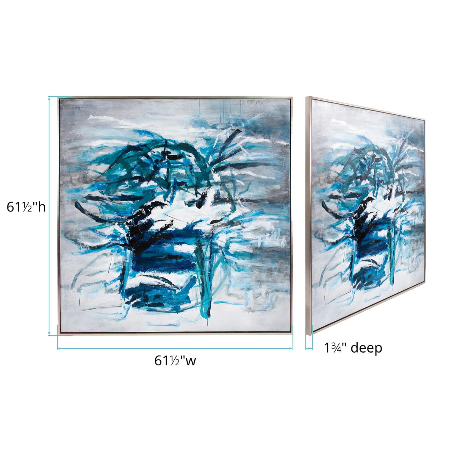 Anger Management Hand Painted Canvas Wall Art - Abstract Emotional Expression