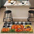 thumbnail image 4 of Fall Kitchen Rugs Set of 2,Pumpkin Patch Sunflower Thanksgiving Floor Mats and Rugs Non Skid Washable for Kitchen Home Decor,Fall Farmhouse Decorations and Accessories (17"x47"+17"x30"), 4 of 6