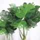 thumbnail image 5 of Monstera Deliciosa Artificial 2 Paquetes Arbustos Hojas Tropicales Hojas Verdes Para Fiesta Luau, 5 of 6