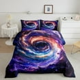 thumbnail image 2 of Manfei Beauty Colorful Galaxy Bedding Comforter Set,Starry Sky Twin Comforter Sets,Modern Aesthteic Art Bedding Set For Girls Kids,Microfiber Bedroom Decor Reversible,2pcs, 2 of 8