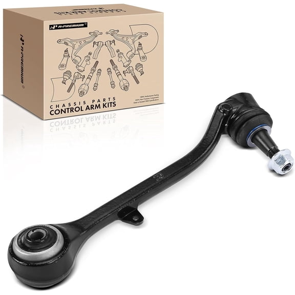 A-Premium Front Right Rearward Lower Control Arm, with Ball Joint & Bushing, Compatible with BMW X3 2004-2010, Replace # RK620184 31103412136