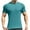 Green, variant on Men's Muscle T-Shirt Stretch Short Sleeve Bodybuilding Sports Casual Slim Fit T-Shirt