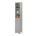 thumbnail image 4 of Ktaxon Freestanding Tall Bathroom Storage Cabinet Linen Tower with Drawer, Door, Open and Concealed Shelves for Living Room Laundry room Bedroom, Gray, 4 of 14