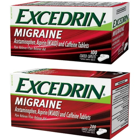 Excedrin Migraine Pain Reliever Aid Caplet Bundle, 300 Count