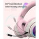 thumbnail image 5 of Auriculares de juego con micrófono y luz LED RGB en forma de orejas de gato, VIGROS, con efecto de luz intermitente estéreo y sonido envolvente 7.1 Rojo Verde Juego de azar, 5 of 6