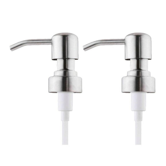 2 piezas de jabón Dispensador de tapas de acero inoxidable a prueba de óxido Loción Dispensador de accesorios de baño