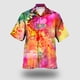 thumbnail image 2 of Camisas Vaqueras Para Hombre XXL Hombres Casual Manga corta Primavera Verano Turndown Neck 3D Impreso Camisas Moda Top Blusa Camisas (Red, XL), 2 of 5