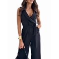 thumbnail image 4 of Women Jumpsuits Sleeveless V Neck Elegant Dressy Casual Backless Romper Summer Outfits, 4 of 8