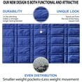 thumbnail image 3 of Ultra Plush Pine & River Minky Weighted Blanket (60"x80", 20 lb) in Blue and Grey, 3 of 8