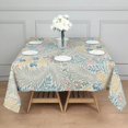 thumbnail image 5 of Floral 60" Square Waterproof Tablecloth, Floral Print Polyester Table Cover, 5 of 6