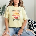thumbnail image 2 of Humorous Moments Getting Out Of The Car with Seat Belt Relatable Quote, Butter Comfort Colors T-Shirt, Medium, 2 of 3