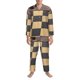 thumbnail image 3 of Balery Chess Board With Pawns Pijama para Hombre de Dos Piezas con Manga Larga, Conjunto de Dormir y Descanso Suave con Bolsillos-XX-Large, 3 of 7