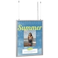 thumbnail image 2 of M&T Displays Best Buy LEDbox Double Sided LED Backlit Poster Frame 22x34 Inch Silver 1" Aluminum Profile Front Loading Photo Picture Advertisement Sign Holder Mitered Corner Anti Glare Cover, 2 of 11