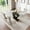 1 Glass Table Black Base,4 Gold-White Chairs, variant on 5-Piece 70" Glass Dining Table Set, Tempered Glass Top with OC Shape Frame & Stainless Steel Base, 4 Velvet Chairs with Stainless Steel Legs