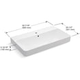 thumbnail image 5 of Kohler Vox K2749-1-0 Rectangle Trough Bathroom Sink, 5 of 5