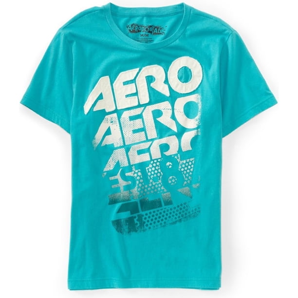 Camiseta gráfica Aeropostale para hombre verde grande