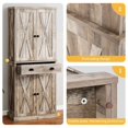 thumbnail image 6 of Uforic 71" Tall Farmhouse Kitchen Pantry Cabinet with Drawer and Adjustable Shelves, Rustic Oak, 6 of 9