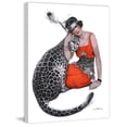 thumbnail image 3 of "Lady and Leopard" by Sarah Stilwell-Weber Painting Print on Canvas, 3 of 5