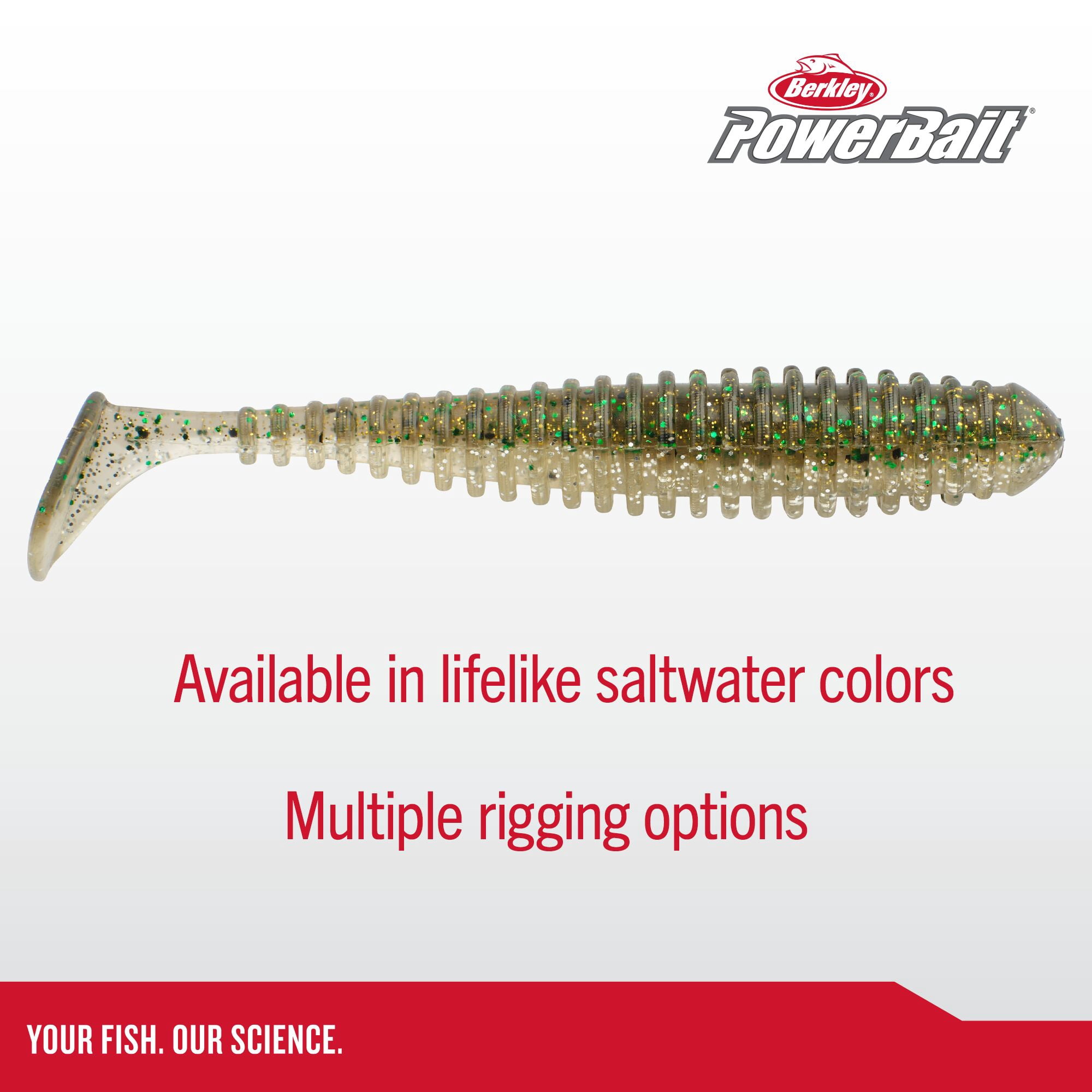 Berkley PowerBait® Saltwater Power Swimmer, 4.3 in, Swimbaits, Mermaid (6-count)