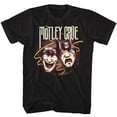 thumbnail image 1 of Motley Crue Drama Masks Black Adult T-Shirt, 1 of 2