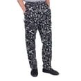 thumbnail image 1 of Men Stripe Plaid Chili Printed Hotel Restaurant Kitchen Chef Work Long Pants, 1 of 10