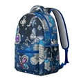 thumbnail image 2 of "Trendy Butterfly Print Backpack - Roomy College Bookbag with 15.6 Inch Laptop Pocket", 2 of 6