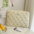 thumbnail image 4 of Langgg Comprehensive Flower Computer Bag For 15 Inches Device Cute Flower Laptop Case white 15 inches, 4 of 6