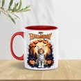thumbnail image 2 of Mummy Maine Coon Happy Halloween with Pumpkins Bats Spooky Fun 11oz Accent Two-tone Mug Cat Lover Kitten Owner Gifts Coffee Tea Cup - 00019, 2 of 5
