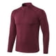 thumbnail image 2 of pstuiky camisas de manga larga para hombre, Sudadera deportiva de manga larga para hombre, con capucha, ajustada, con media cremallera y secado rápido para entrenamiento y running xl, 2 of 6