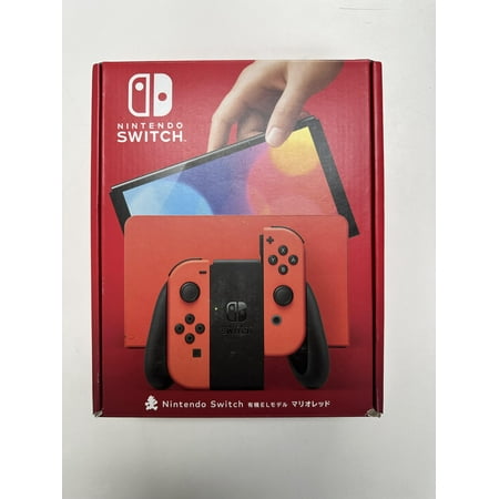 Nintendo Switch – OLED Model w/ Neon Red Joy-Con- Japanese Version