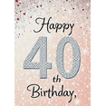 thumbnail image 4 of Sparkling Glittery 40th Birthday Banner Backdrop Background Party Supplies Photography Props Happy Birthday Decors Party Decorations Birthday Party, 4 of 7