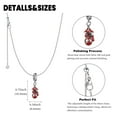 thumbnail image 6 of Spiderman Necklace Set, Red Spidey Charm Necklace with Silver Plating, Non-Tarnished Cable Chain with Sliding Clasp for Adjustable Sizes.|Spiderman Necklace Set - Red Spidey Charm Necklace, Silver Pl, 6 of 6