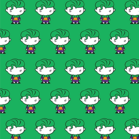 Batman Joker Cute Chibi Character Premium Roll Gift Wrap Wrapping Paper