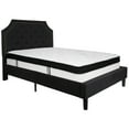 thumbnail image 2 of Emma + Oliver Full Arched Tufted Platform Bed/Mattress in Black Fabric, 2 of 6