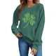thumbnail image 4 of Tops de Cuello Redondo para las Mujeres Día de San Patricio Impreso Suéter de Manga Larga, Acogedor Suéter Casual de Invierno, 4 of 6