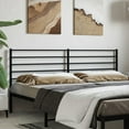 thumbnail image 2 of vidaXL Durable Metal Headboard for Full Size Beds, Easy Assembly, Modern Style Black, 2 of 73