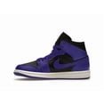 thumbnail image 2 of Jordan Women's 1 Mid Purple Black Shoes, from StockX, 2 of 5