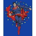 thumbnail image 2 of Men's Superman Christmas Lights  Graphic Tee Royal Blue 3X Large, 2 of 4
