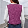 thumbnail image 4 of Naittoop Women's Puffer Vest Warm Lightweight Collarless Quilted Padded Waistcoat, 4 of 5