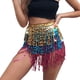 thumbnail image 1 of Falda con borlas para danza del vientre para mujer, atuendos de actuación, ropa de festival, falda con borlas para danza del vientre, falda con lentejuelas estilo bohemio, disfraz rave para, 1 of 2