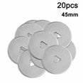thumbnail image 2 of 20Pcs Rotary Cutter Refill Blades Quilters Sewing Fabric Cutting Tools Kit  45mm, 2 of 7