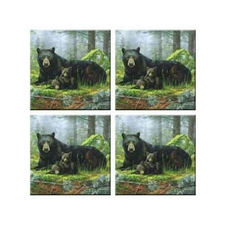 

McGowan Tuftop Black Bears Coasters Set of 4