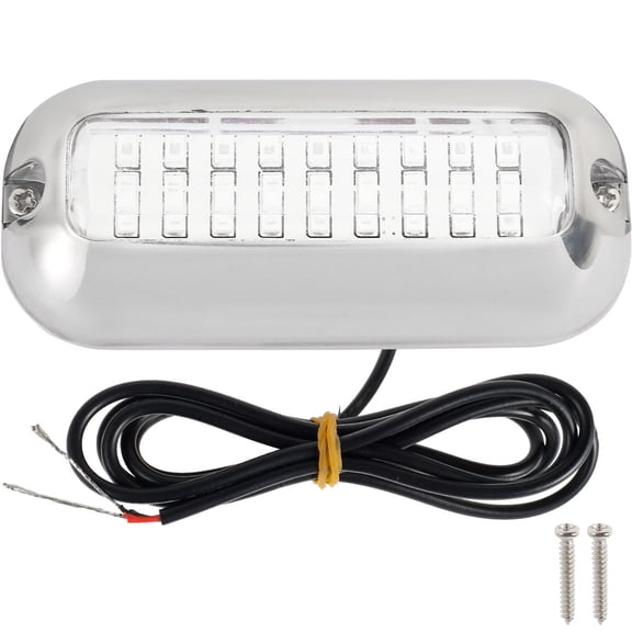 Toorise 27LED Marine Boat Lights 74LM 12V 50W LED Interior Lights IP68 Waterproof 3.7" Boat Deck Courtesy Cockpit Decorative Light Navigation Lights w/316 Stainless Steel Case for Yacht